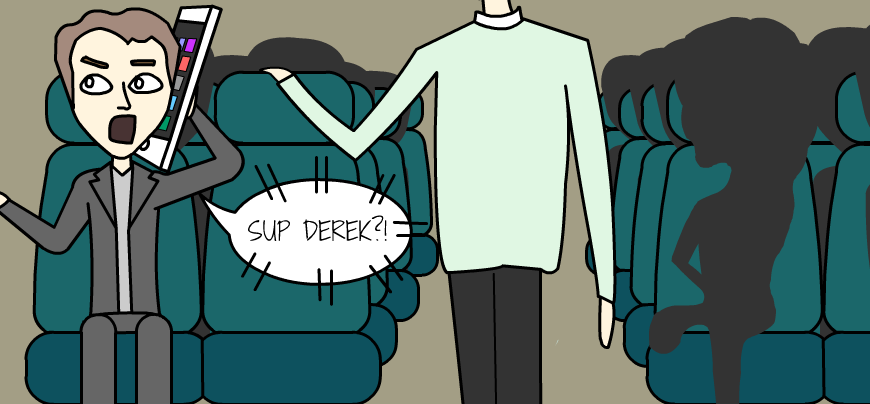 8 ways to ensure no one sits next to you on public transport the loud phone jerk.png