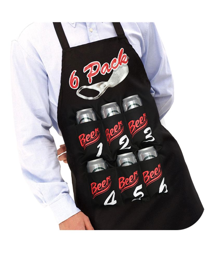 Beer Apron Bottle Holder Drinks 6 Pack Fun Stag Party Birthday Novelty Xmas Gift 