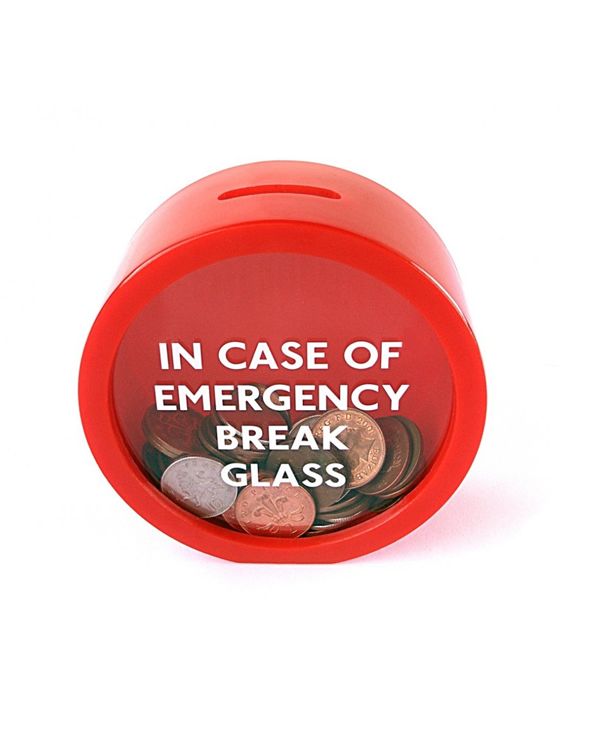 ABS Material Round Money Box Emergency Break Glass Adults Money Storage Box Lin 