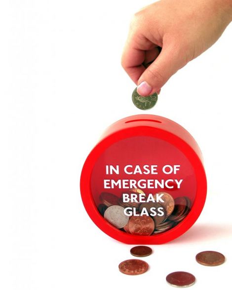Emergency Break Glass Money Box