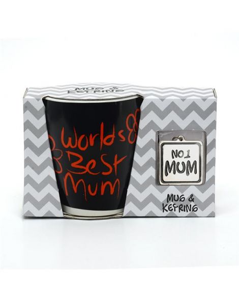 Worlds Best Mum Mug and Keyring