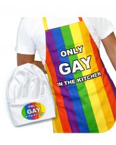 Only Gay In The Kitchen Apron & Hat
