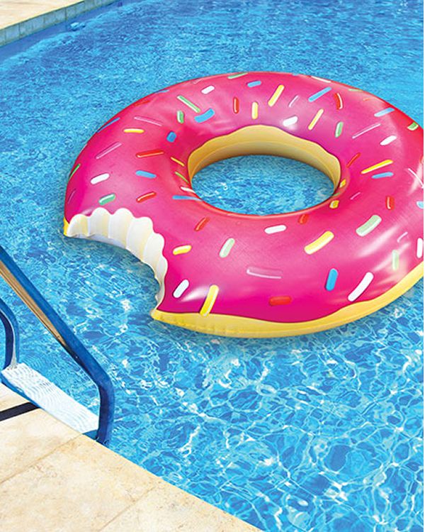 Giant Doughnut Pool Float Inflatable Pool Toys Now Laugh