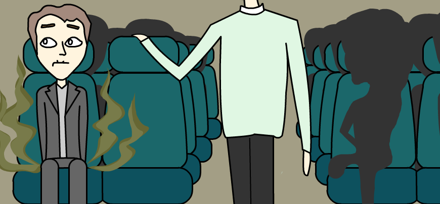 8 ways to ensure no one sits next to you on public transport the stinker.png